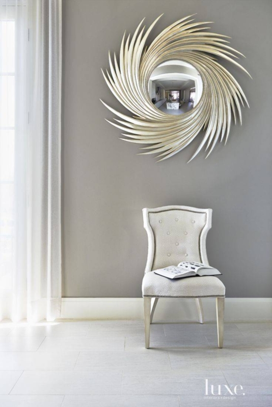 Elegant Swirl Design Decorative Wall Mirror