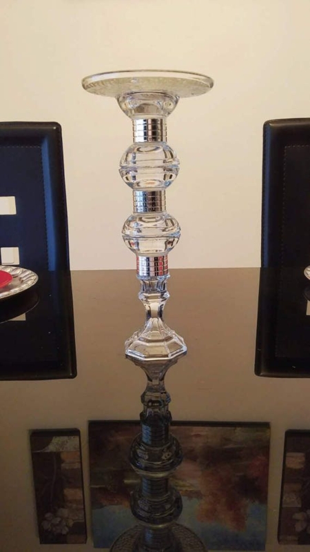 Elegant Tall Glass Wedding Centerpiece Vase