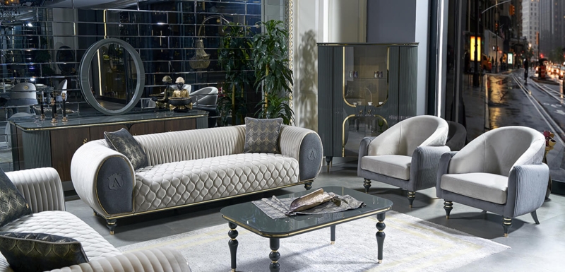 Elegant Turkey Sofa Set with Modern Living Room Design