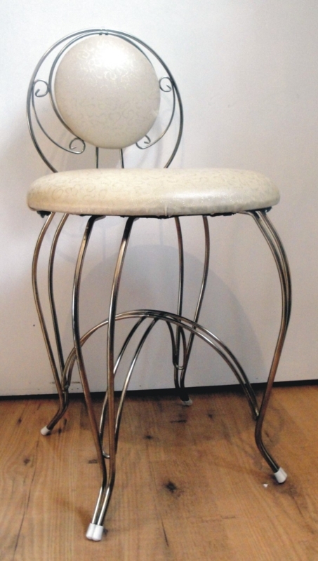 Elegant Vintage 1950s Vanity Seat Chair Stools