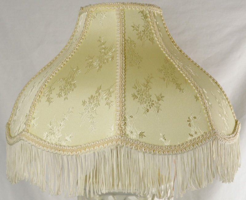 Elegant Vintage Victorian Lamp Shade with Fringe