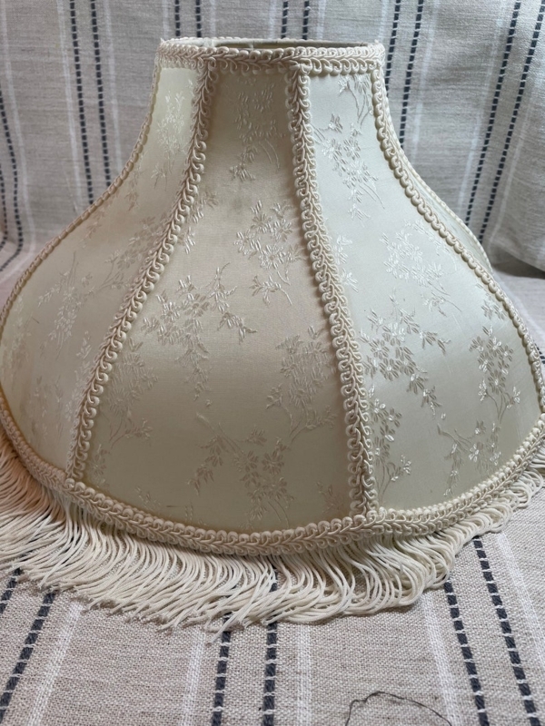 Elegant Vintage Victorian Style Lamp Shade with Fringe