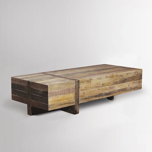 Emmerson Reclaimed Wood Block Coffee Table
