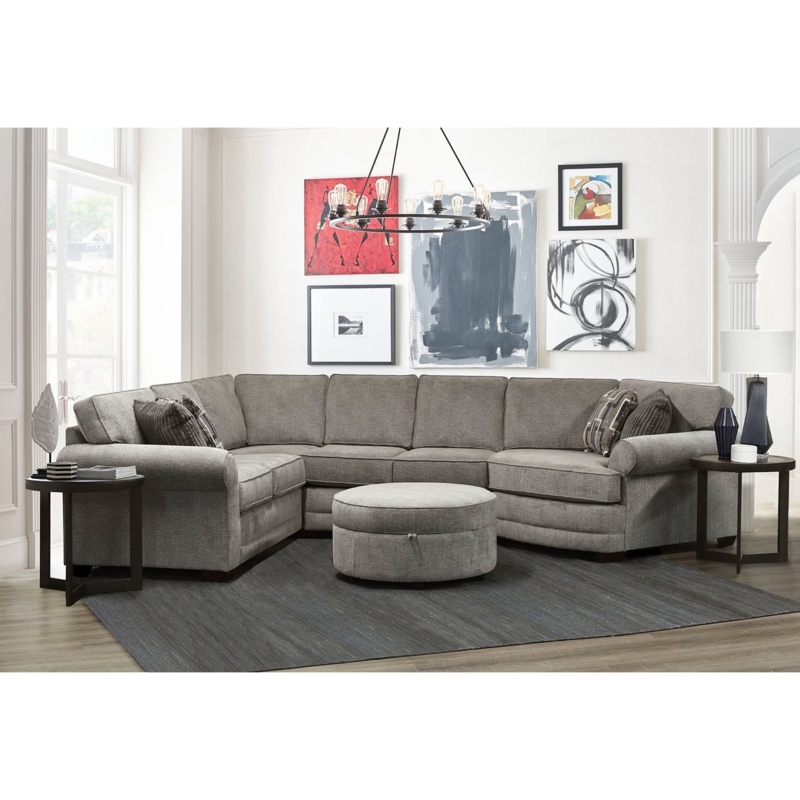 England Brantley 4-Piece Sectional Sofa with Cuddler | Sheely's ...