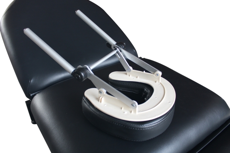 Ergonomic Black Lash Bed with Adjustable Headrest
