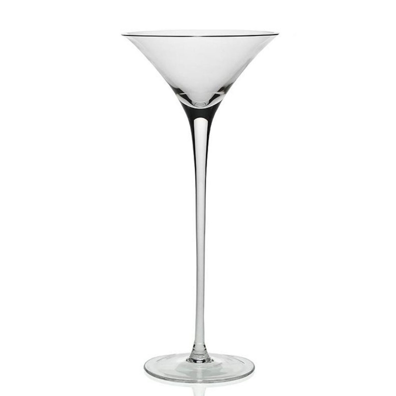 Extra-Tall Martini Glass Elegant Clear Design
