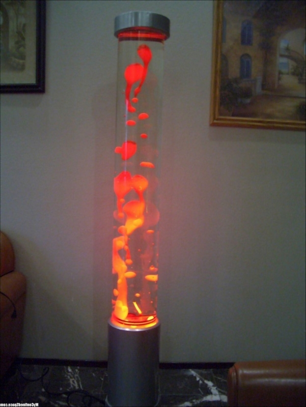 Floor-to-Ceiling Giant Red Lava Lamp
