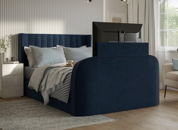Foley Upholstered TV Bed Frame | The Dreams Workshop | BedBoy
