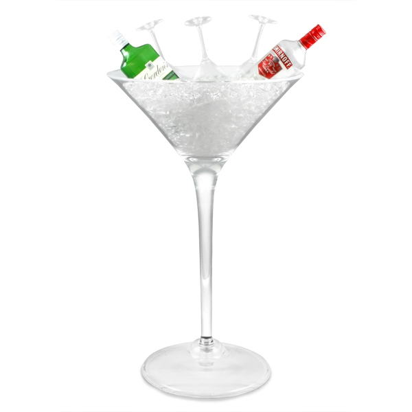 Giant Acrylic 500oz Martini Glass Drink Holder