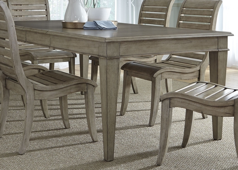 Grayton Grove Driftwood Extendable Rectangular Dining Table