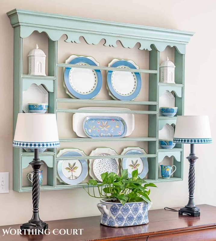 How To Decorate A Plate Display Rack