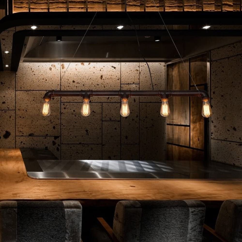 Industrial Edison Bulb Pendant Bar Lighting