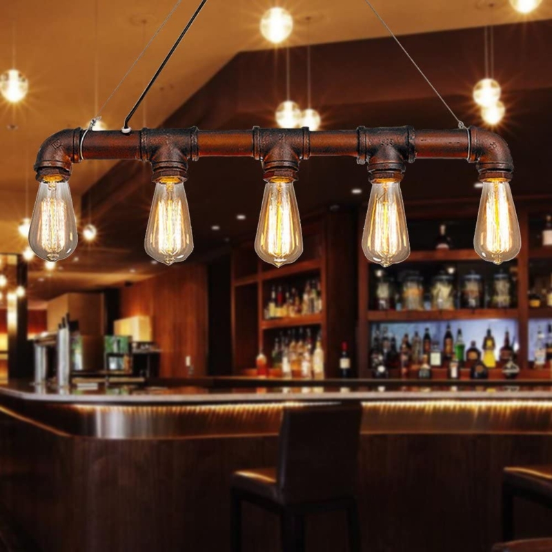 Industrial Style Edison Bulb Bar Lighting Fixture