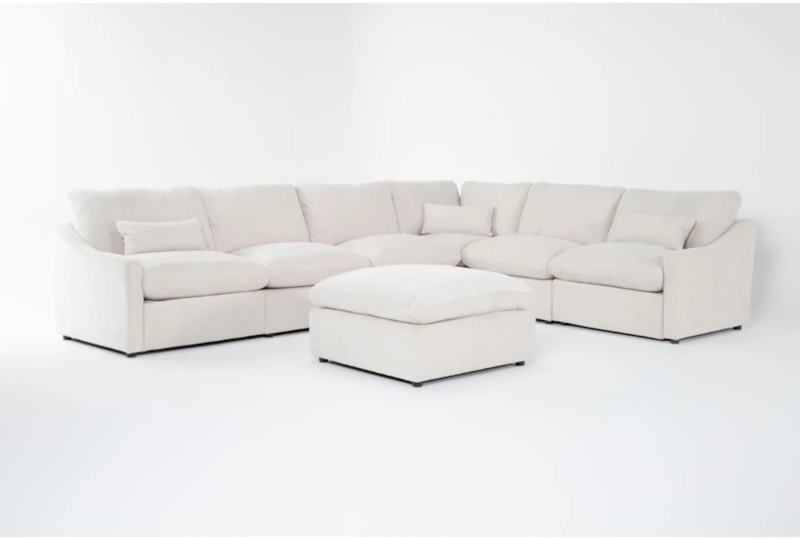 Kennedy Cream L-Shaped Modular Sectional Sofa