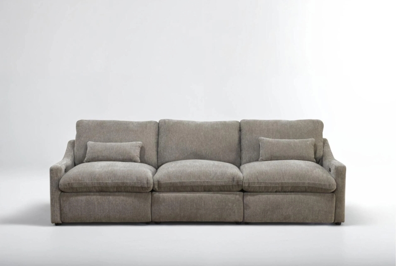 Kennedy Mocha Brown Beige Modular Reclining Sofa
