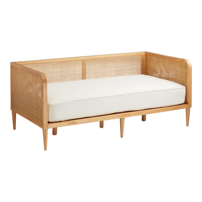 Kira Rattan Cane and Wood Daybed Frame