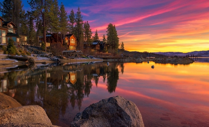 Lake Cabin Wallpapers - Wallpaper Cave