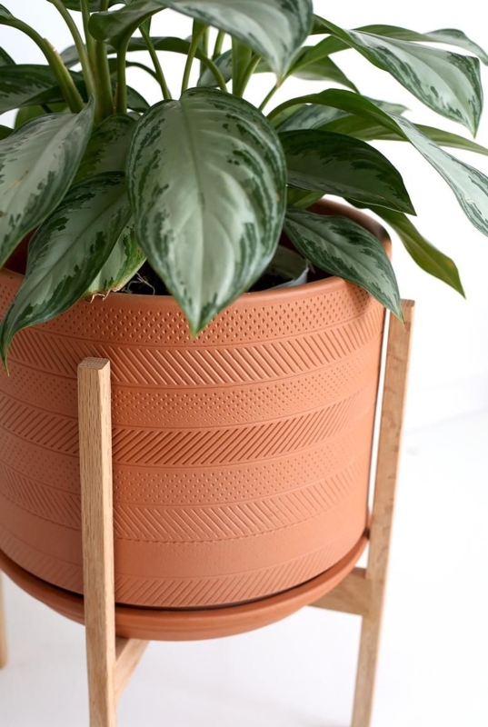 Large Deco Mid Century Modern Plant Pot Terracotta Planter | Etsy | Mid ...