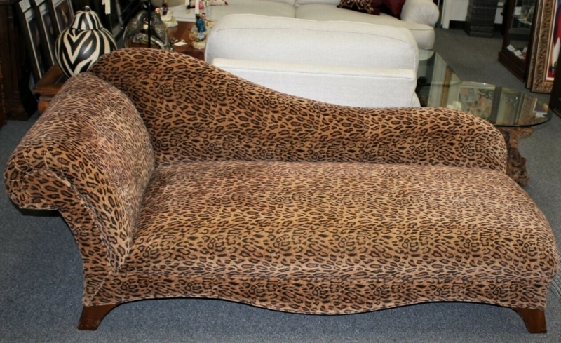 Leopard Print Chaise Lounge Sofa for Bold Interiors