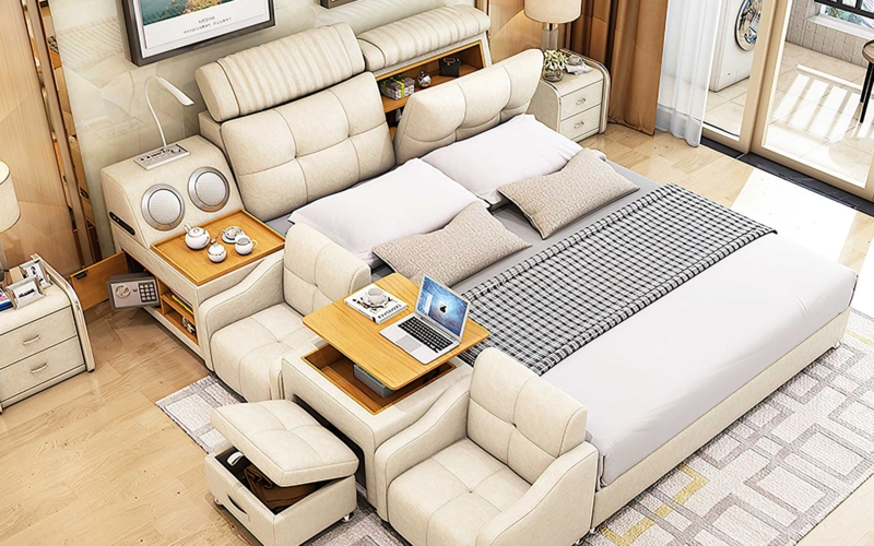 Lucinda Modular Smart Multifunctional Modern Bed