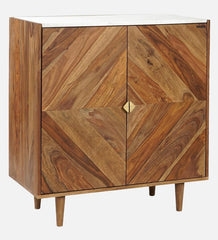 Marble Top Bar Cabinet In Natural Finish  Make My Piece