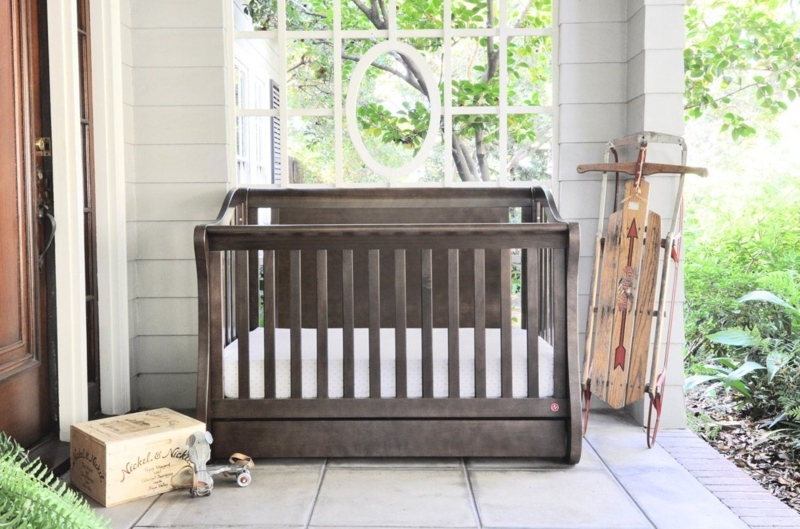 Mayfair Rustic 4-in-1 Convertible Baby Crib with Toddler Rail