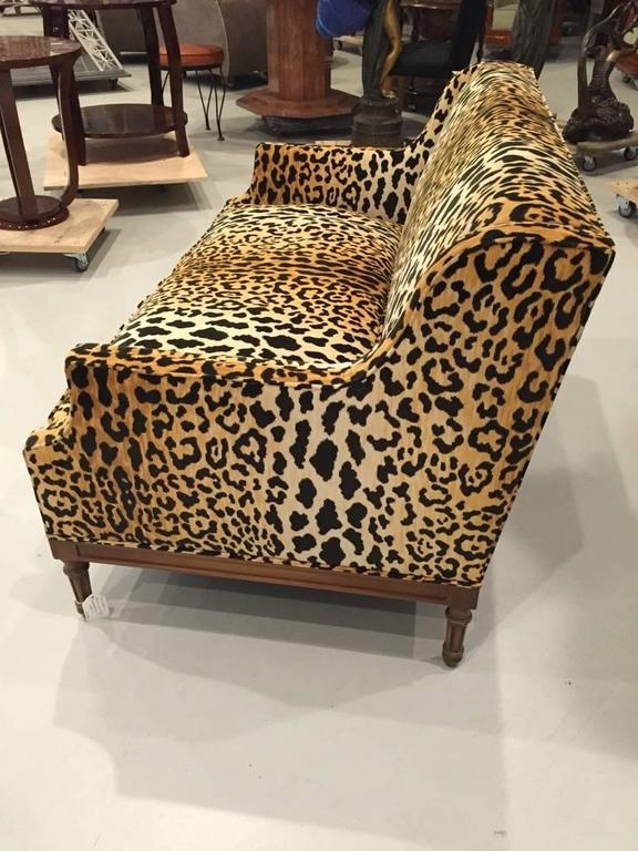 Mid-Century Leopard Print Sofa for Stylish Living Rooms