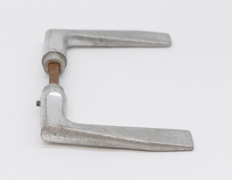 Mid Century Modern Aluminum Lever Door Handle Set