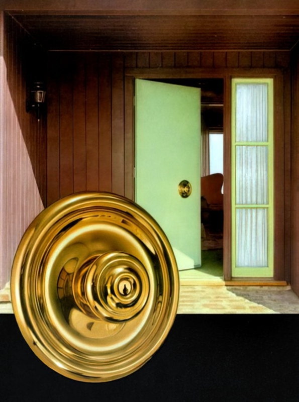 Mid-Century Modern Brass Door Knobs and Hardware