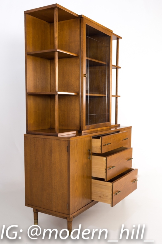 Mid Century Modern Drexel China Cabinet Buffet