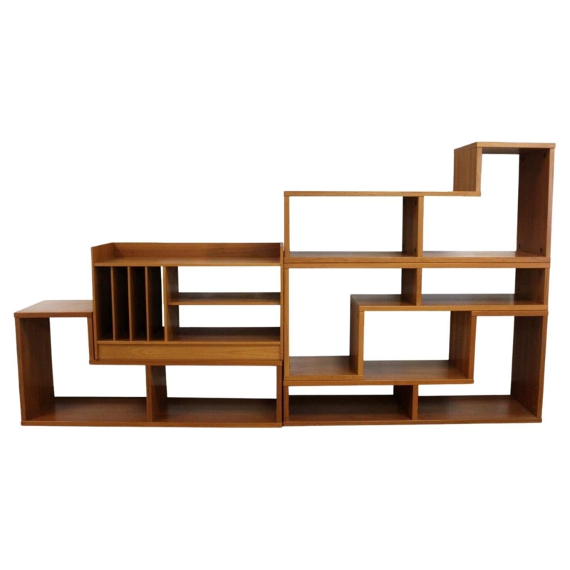 Mid-Century Modern G-Plan Wooden Shelving Unit