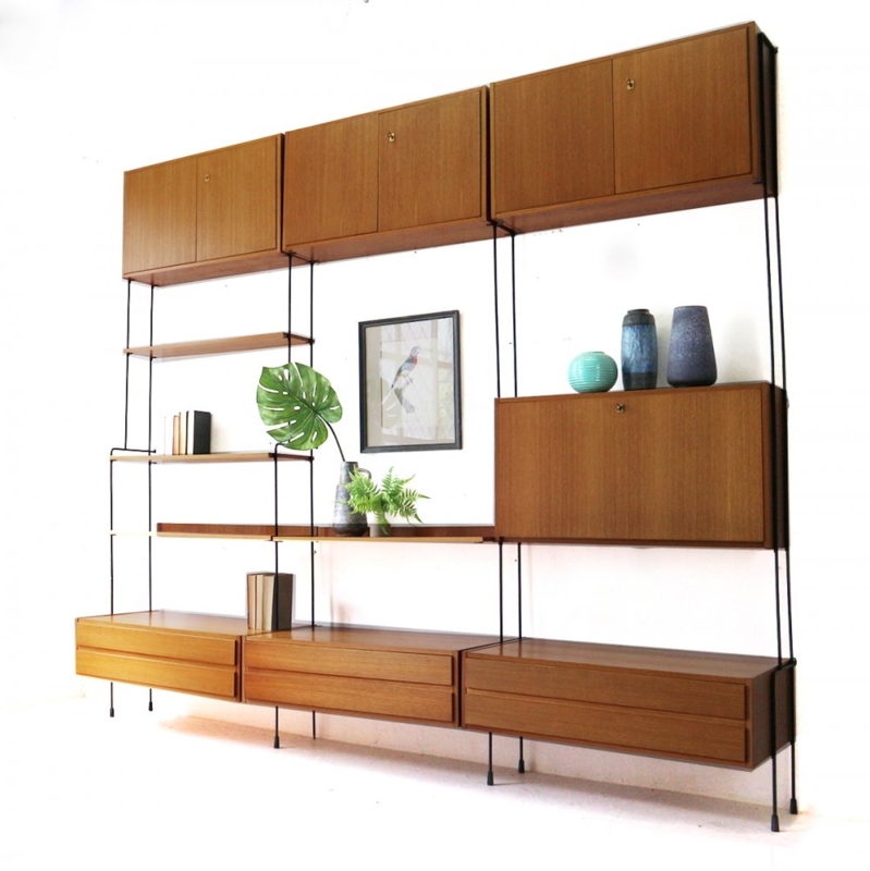 Mid-Century Modern Large Wall Storage Unit