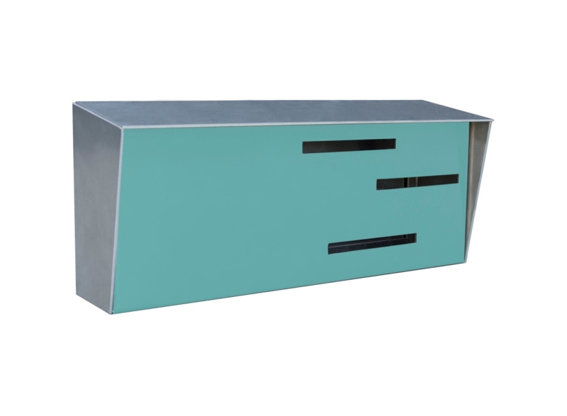 Mid Century Modern Minimalist Steel Mailbox