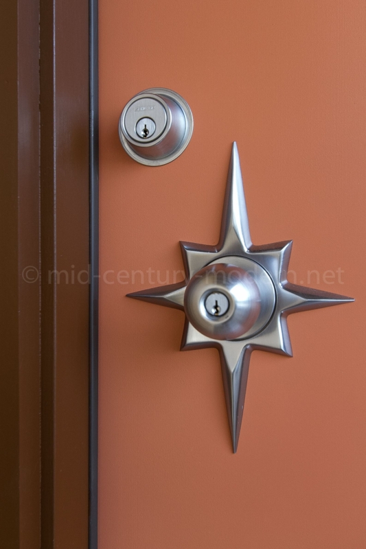 Mid Century Modern Starburst Door Knob Design