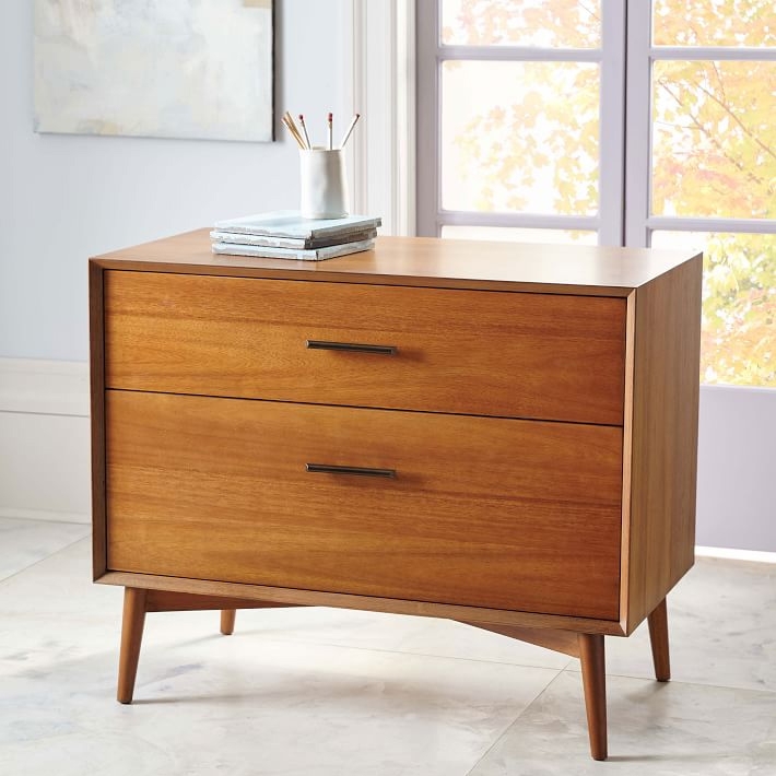 Mid-Century Modern Wooden Dresser with Clean Lines