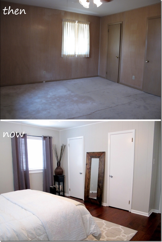 Mobile Home Bedroom Renovation with Paint and Decor
