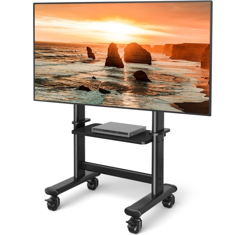 Mobile TV Cart Rolling Stand for 55-90 Inch Screens