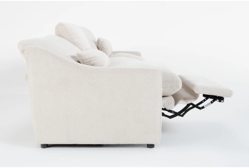 Modern Beige Reclining Sofa for Comfortable Living
