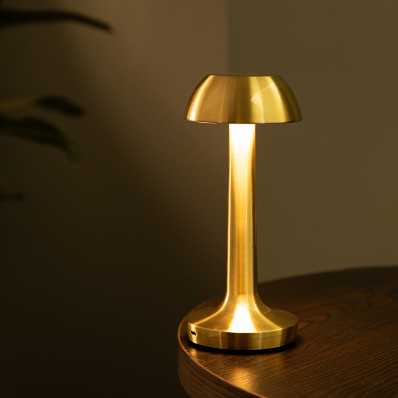 Modern Brass Rechargeable Bar Table Lamp