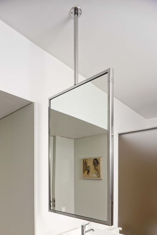 Modern Ceiling Mounted Vanity Mirror Design