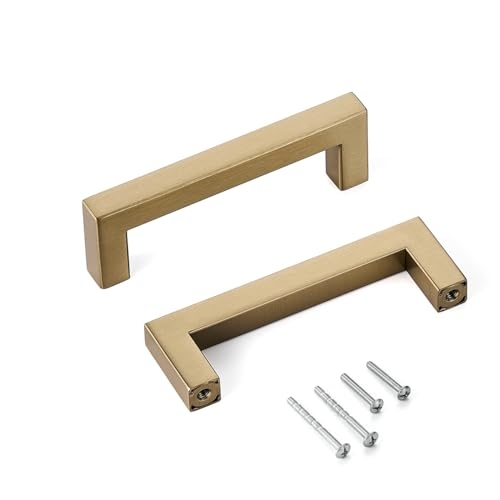 Modern Champagne Bronze Cabinet Door Handles