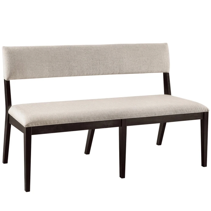 Modern Chevron Upholstered Banquette Bench