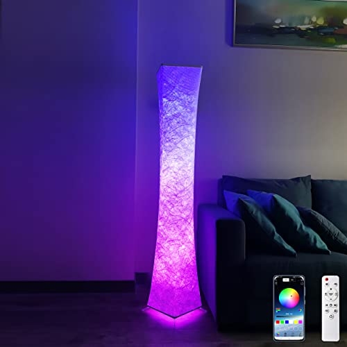 Modern Floor Lamp with Color Changing LED Light
