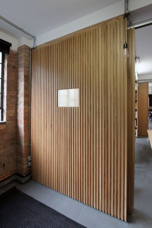 Modern Floor to Ceiling Wooden Room Divider Panels