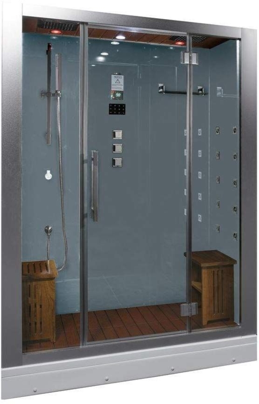 Modern Glass Sauna and Shower Combo Unit