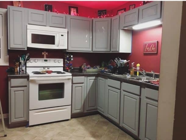 Modern Gray Kitchen Cabinets for Mobile Homes