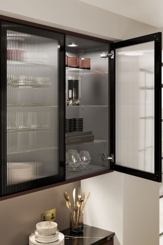 Fluted Glass Cabinets