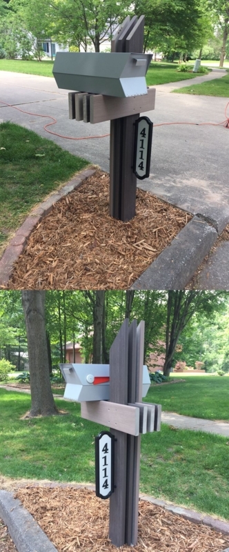 Modern Mid-Century Customized Modbox Mailbox Design