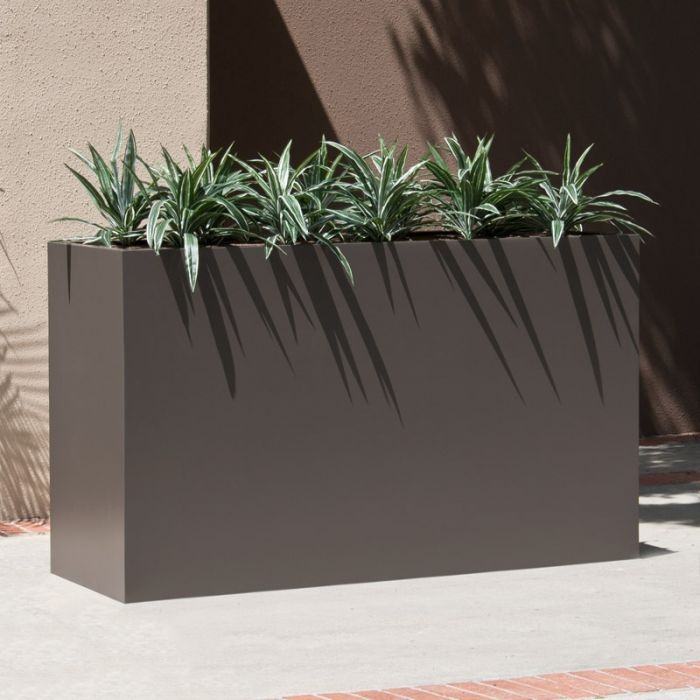Modern Minimalist Large Rectangle Plant Container