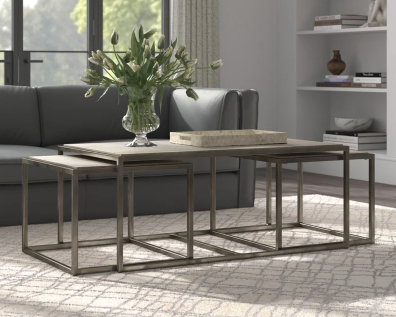 Modern Nesting Coffee Tables with Minimalist Design